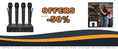 4-Channel UHF Wireless Microphone System for Singing DJ Church