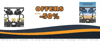 KEMIMOTO UTV Sound System 65-Inch Bluetooth Speakers