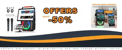 Portable Bluetooth Karaoke Speaker with 14.1inch HD Screen