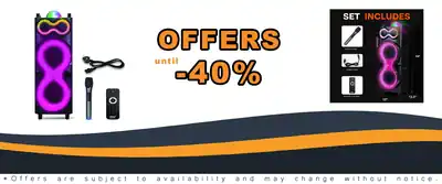 Pyle Audio Large Bluetooth Party Speaker - 240W LED Display