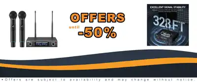 TONOR Rechargeable Wireless Microphone System for Karaoke Church Singing